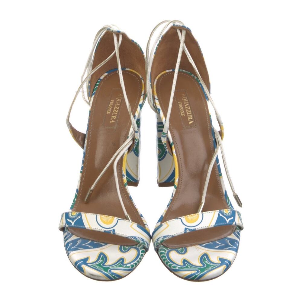 ❤️Aquazzura Leather Printed Heels❤️ - Picture 3 of 5